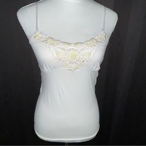 white lace american eagle tank
